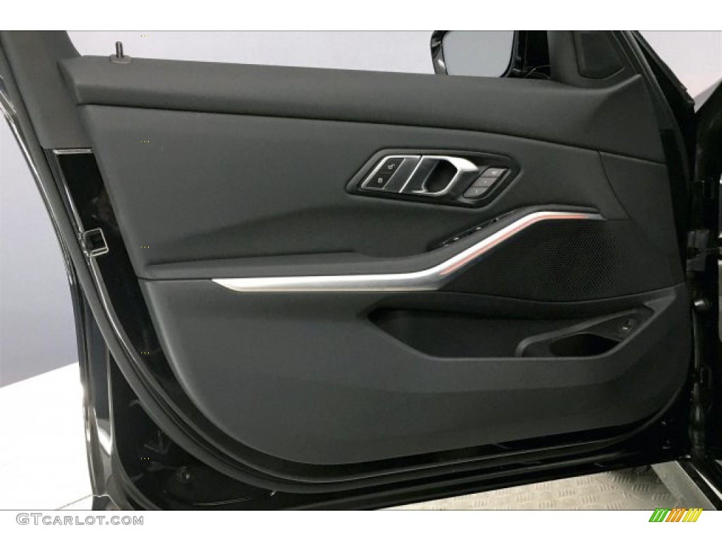 2020 BMW 3 Series 330i Sedan Black Door Panel Photo #137453822