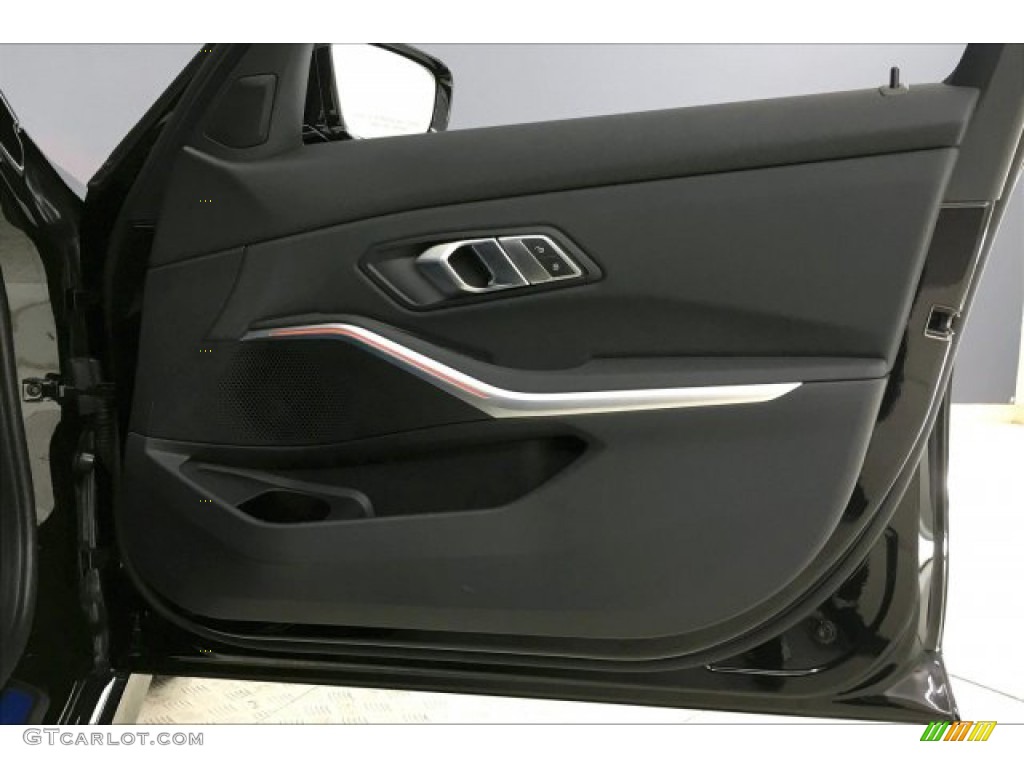 2020 BMW 3 Series 330i Sedan Black Door Panel Photo #137453876