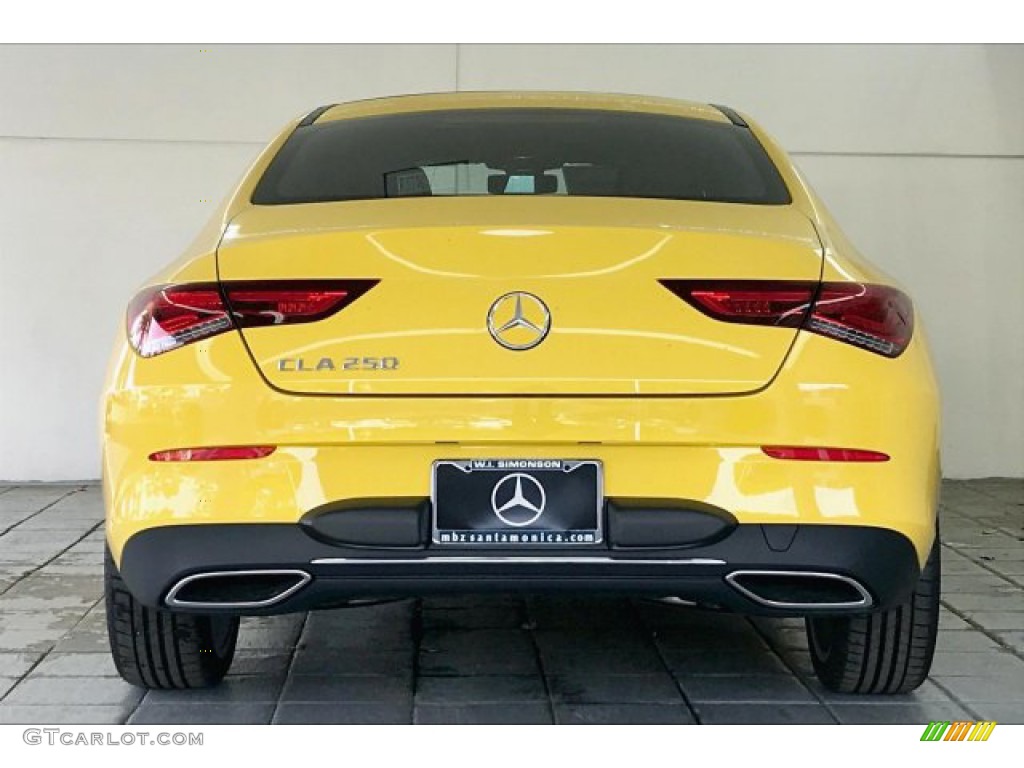 2020 CLA 250 Coupe - Sun Yellow / Black photo #3