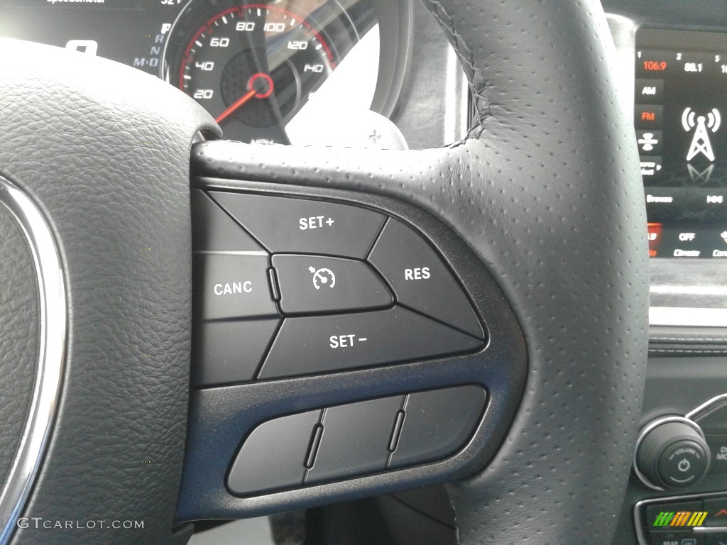 2020 Dodge Charger Daytona Black Steering Wheel Photo #137460135