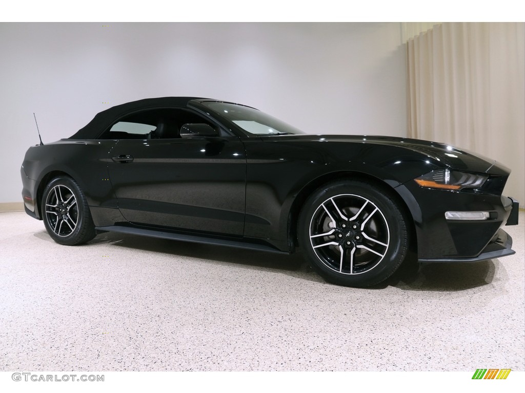 2019 Mustang EcoBoost Premium Convertible - Shadow Black / Ebony photo #2