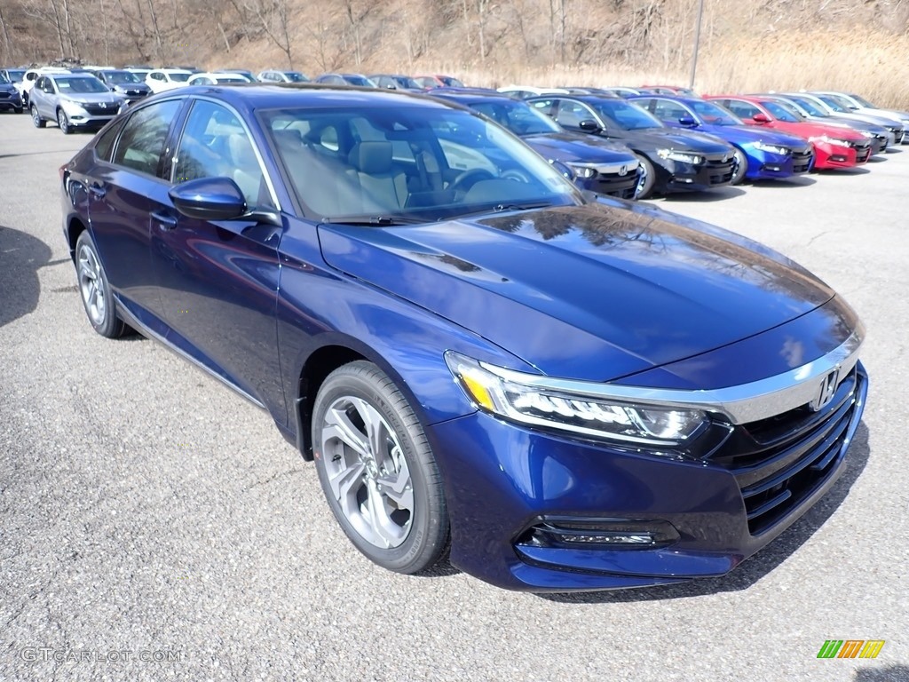 2020 Accord EX Sedan - Obsidian Blue Pearl / Gray photo #5