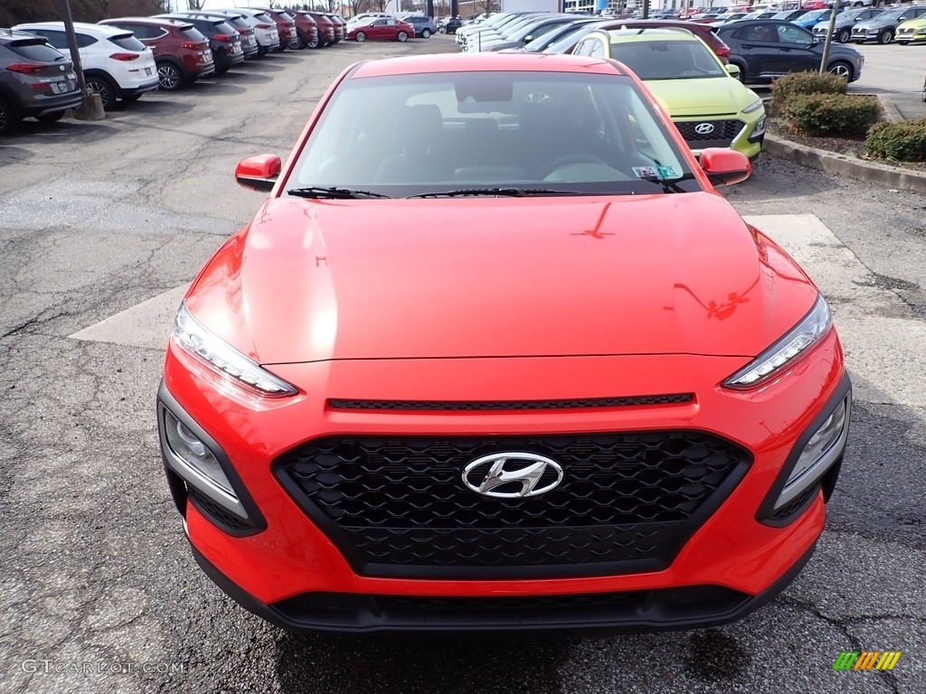 2020 Kona SE AWD - Sunset Orange / Black photo #4