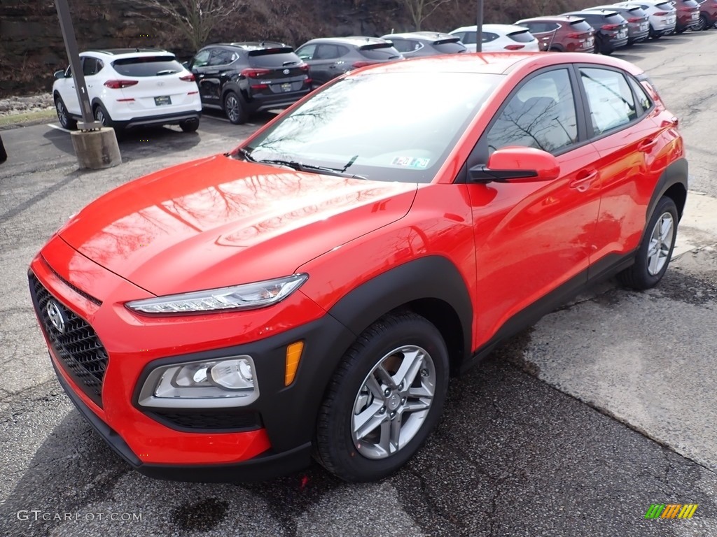 2020 Kona SE AWD - Sunset Orange / Black photo #5