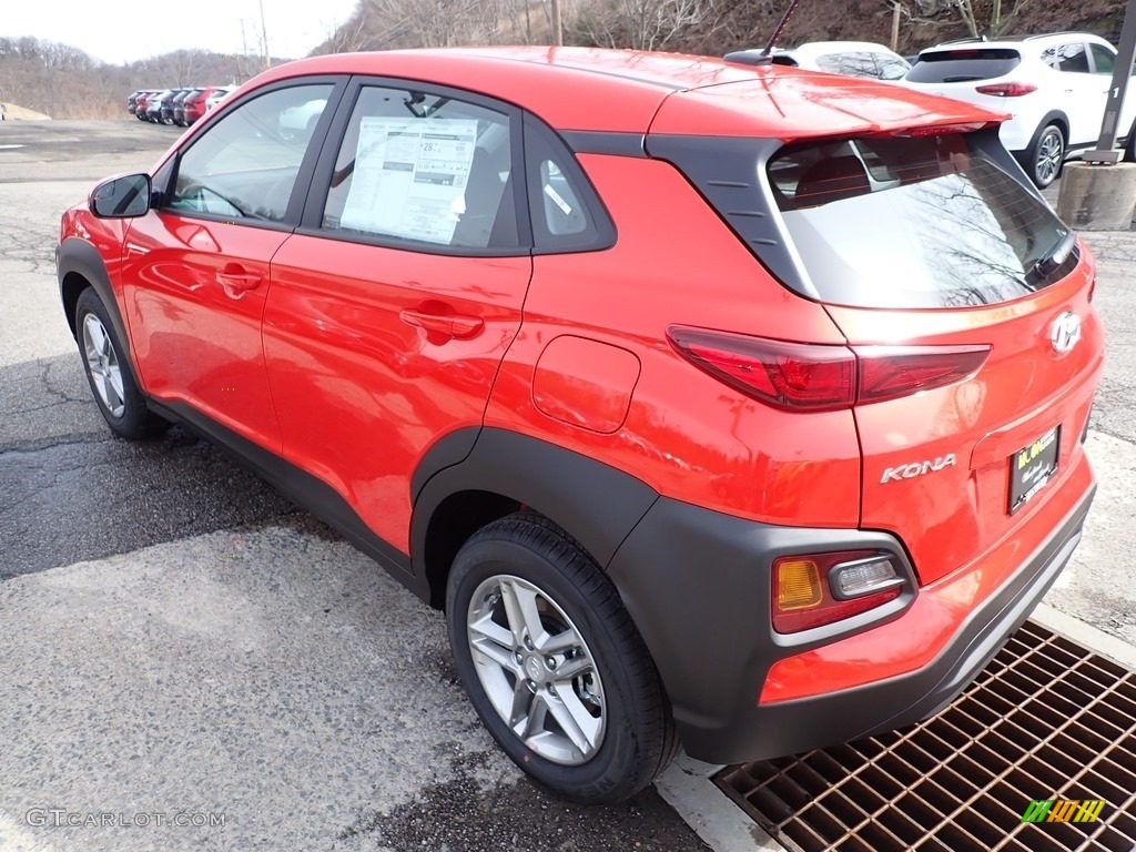 2020 Kona SE AWD - Sunset Orange / Black photo #6