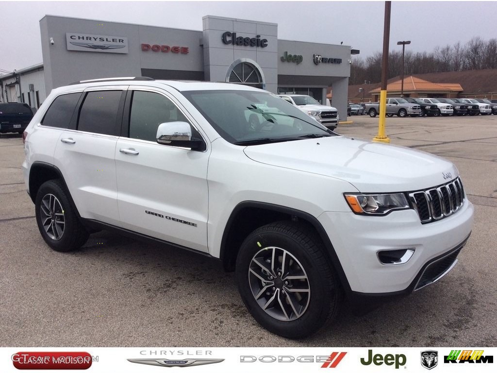 2020 Grand Cherokee Limited 4x4 - Bright White / Black photo #1