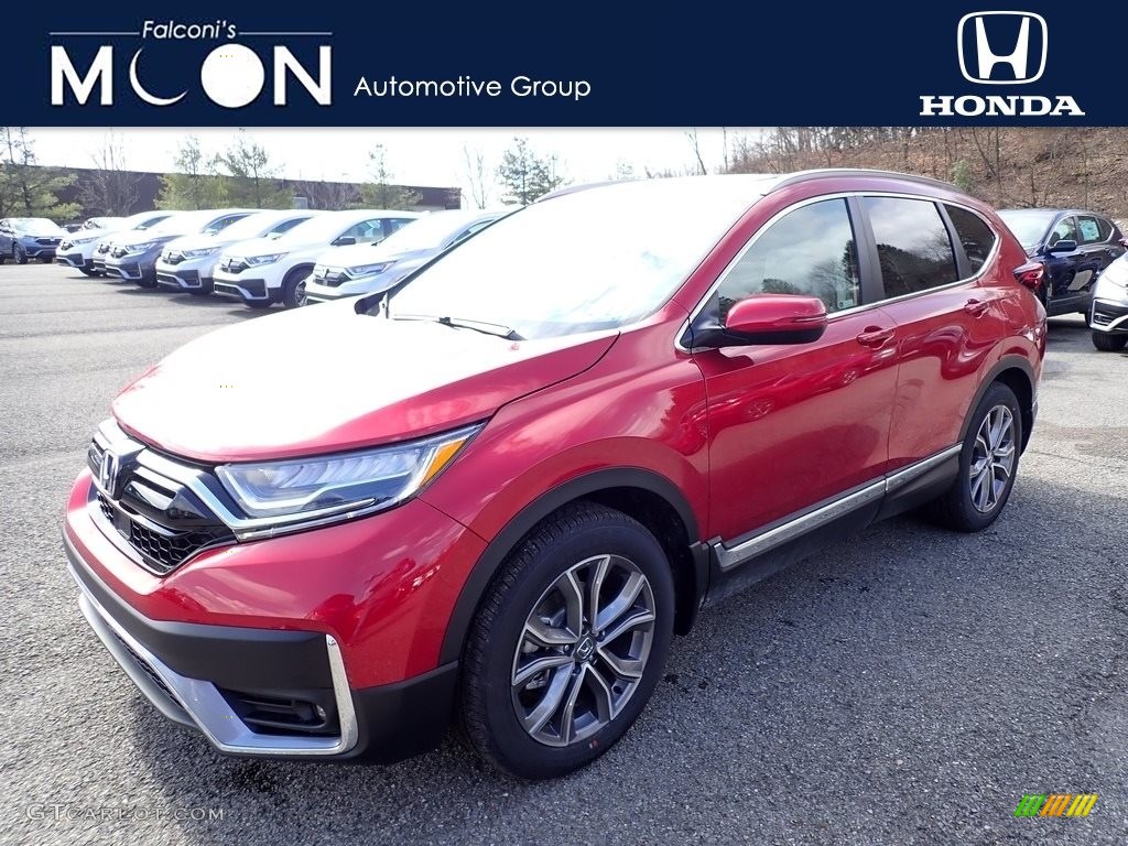2020 CR-V Touring AWD - Radiant Red Metallic / Gray photo #1