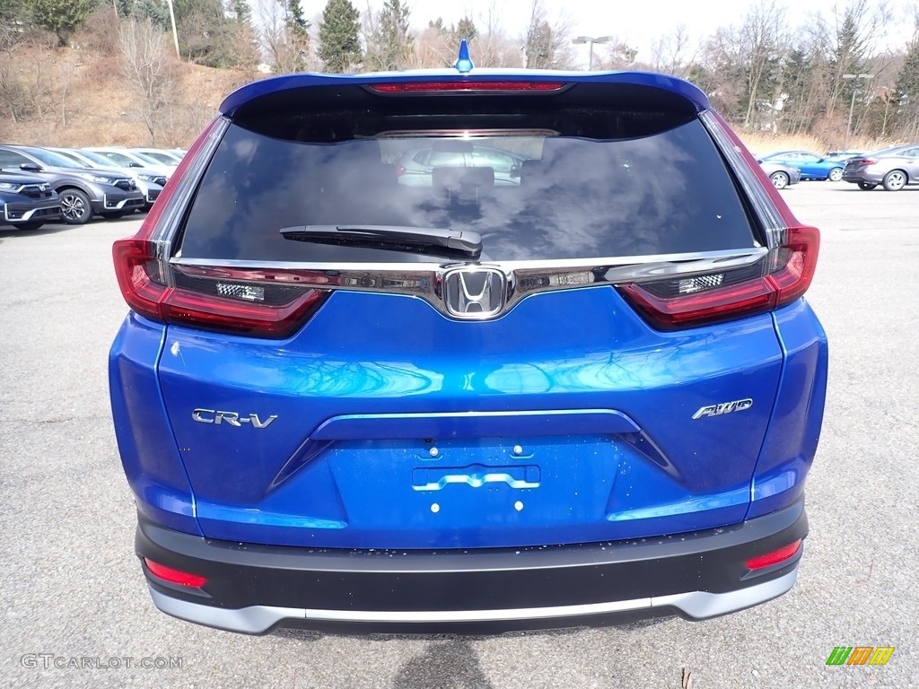 2020 CR-V EX AWD - Aegean Blue Metallic / Black photo #3