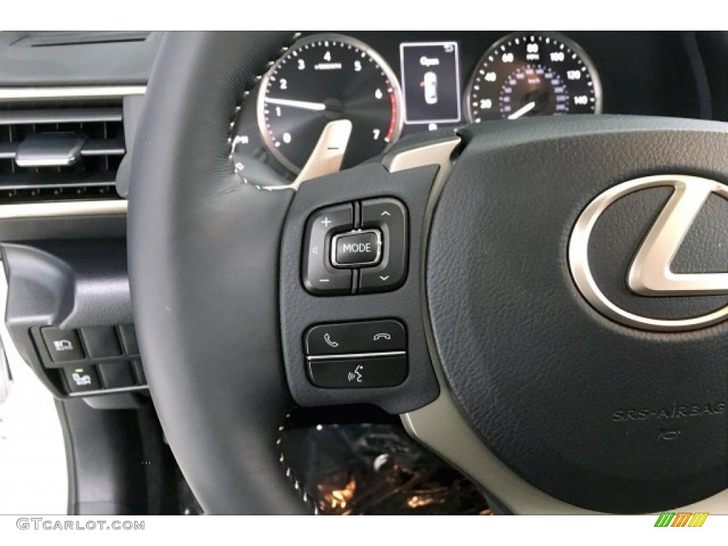 2020 Lexus IS 300 Black Steering Wheel Photo #137465556