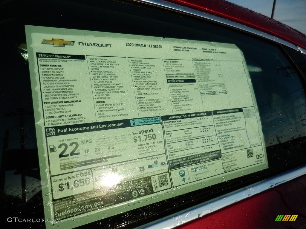 2020 Impala LT - Cajun Red Tintcoat / Jet Black photo #7