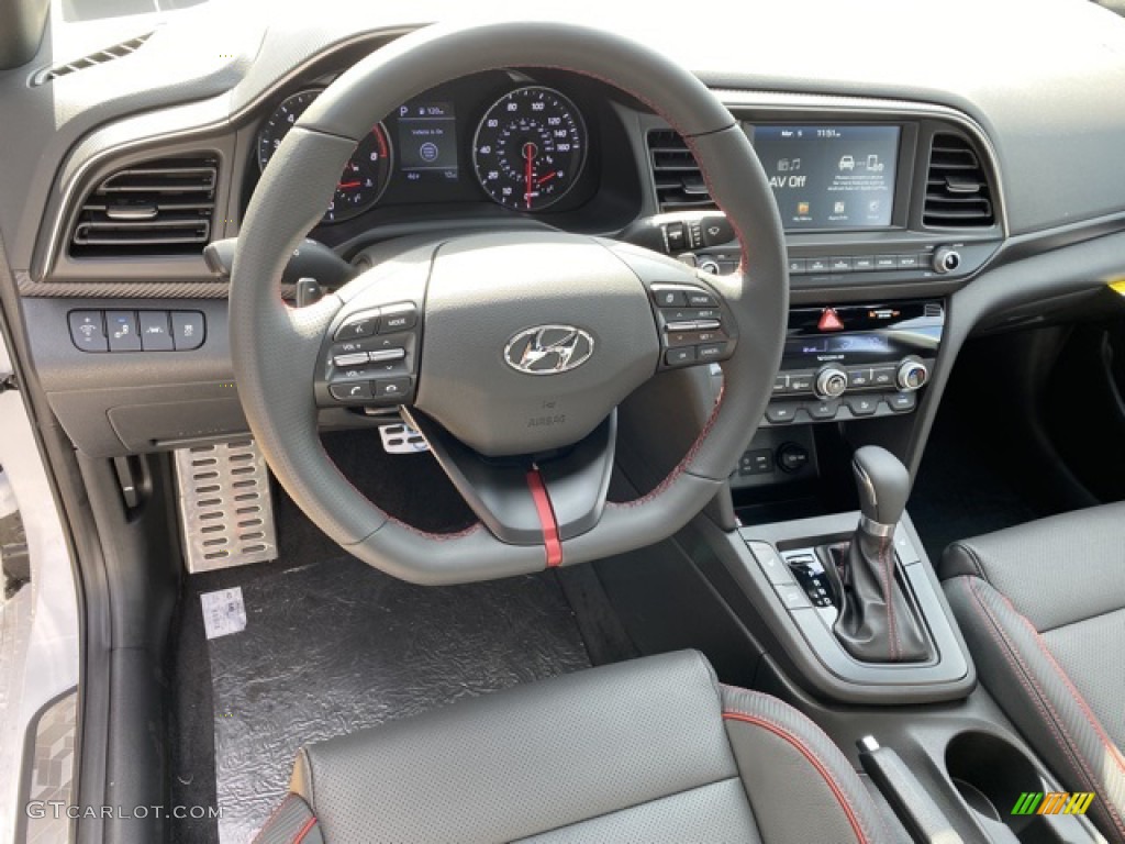 2020 Elantra Sport - Ceramic White / Black photo #12