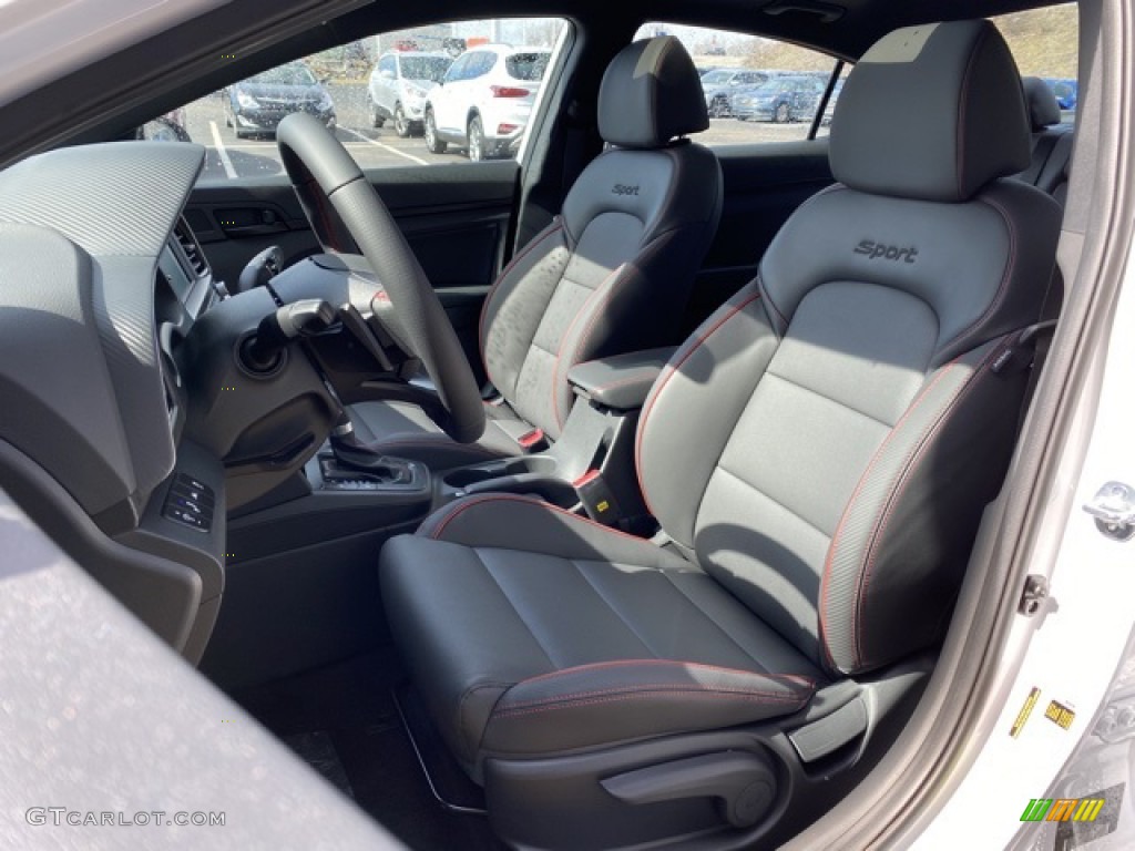 2020 Elantra Sport - Ceramic White / Black photo #13