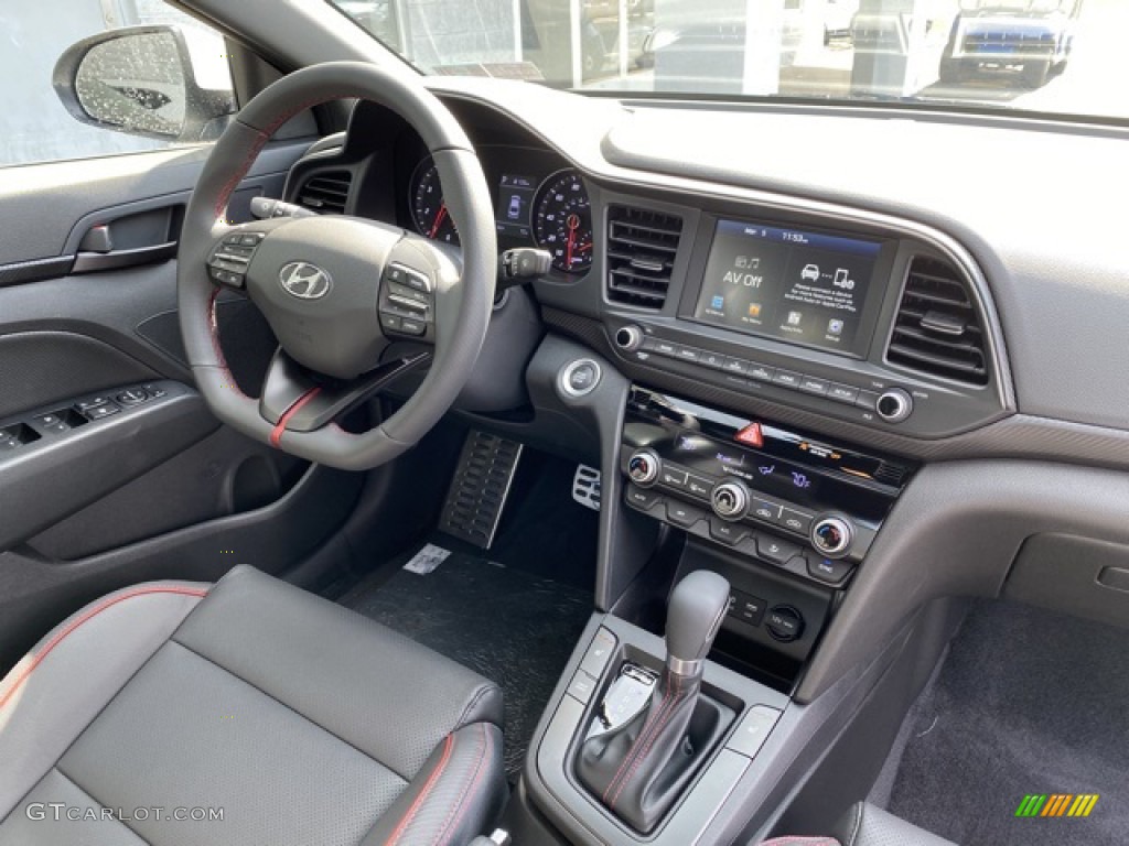 2020 Elantra Sport - Ceramic White / Black photo #21