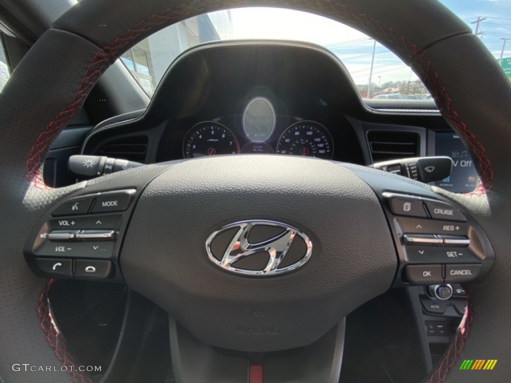 2020 Elantra Sport - Ceramic White / Black photo #25