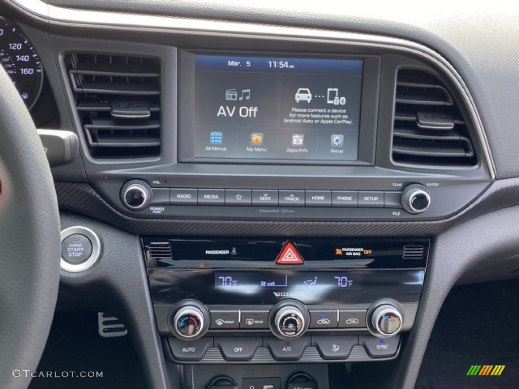 2020 Elantra Sport - Ceramic White / Black photo #26
