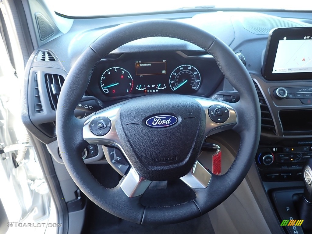 2020 Transit Connect XLT Passenger Wagon - Ingot Silver Metallic / Ebony photo #18