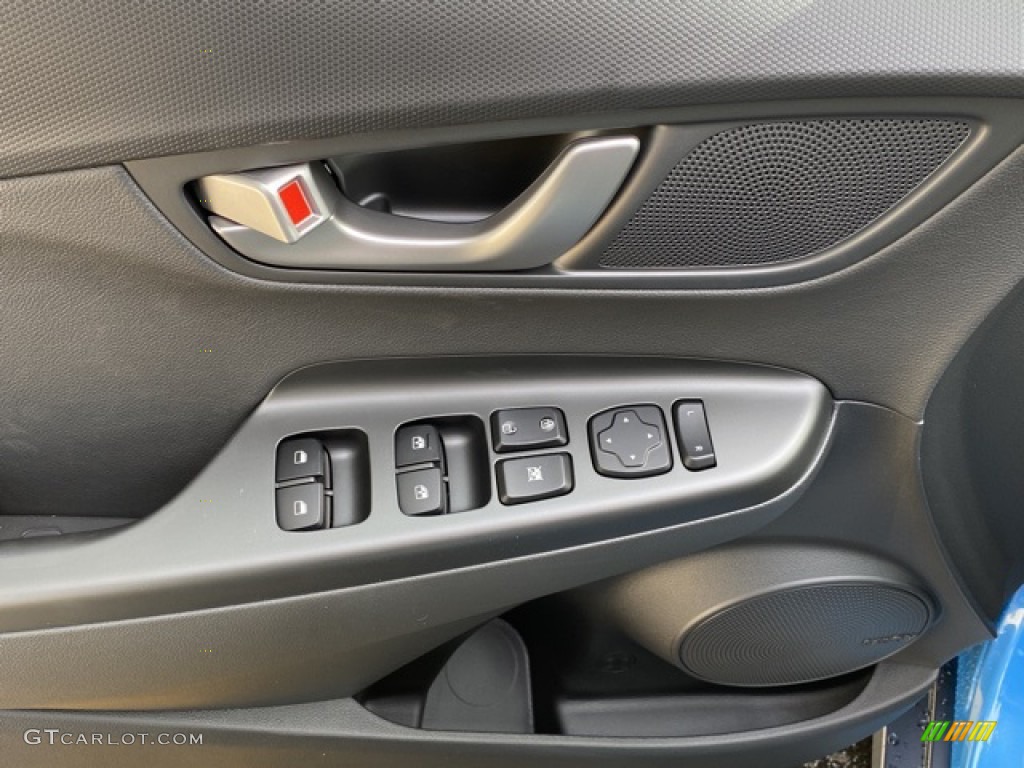 2020 Hyundai Kona Ultimate AWD Black Door Panel Photo #137475771