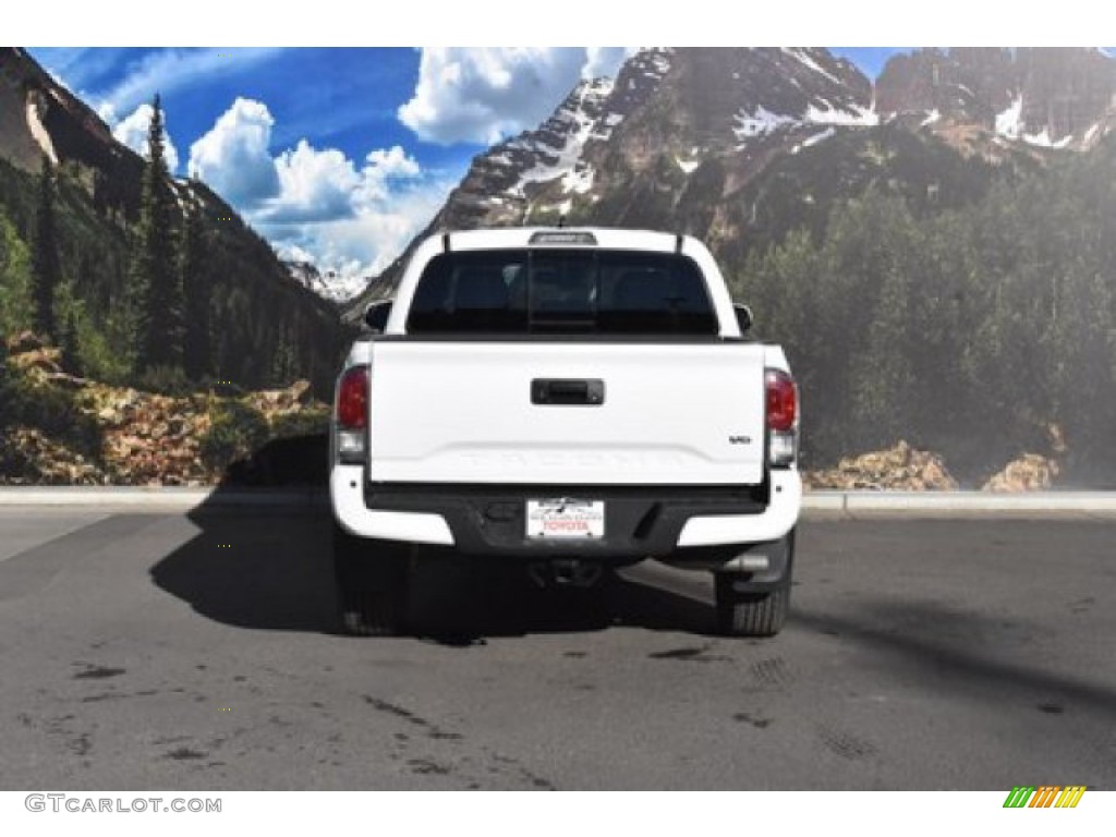 2020 Tacoma TRD Off Road Double Cab 4x4 - Super White / Black photo #4