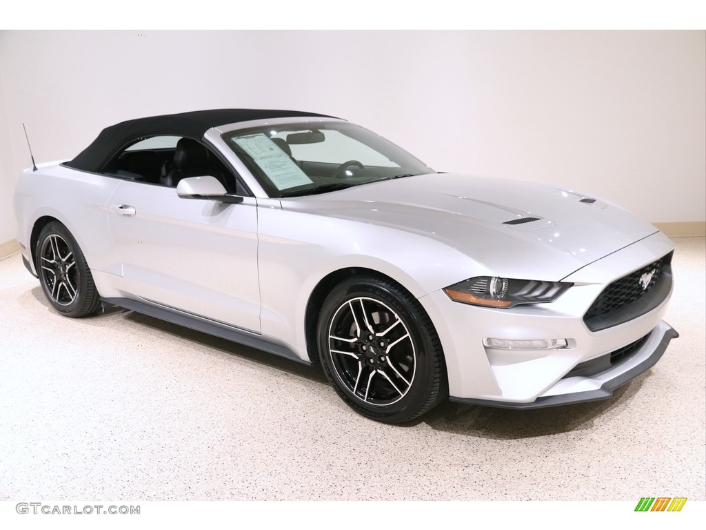 Ingot Silver 2019 Ford Mustang EcoBoost Premium Convertible Exterior Photo #137477937
