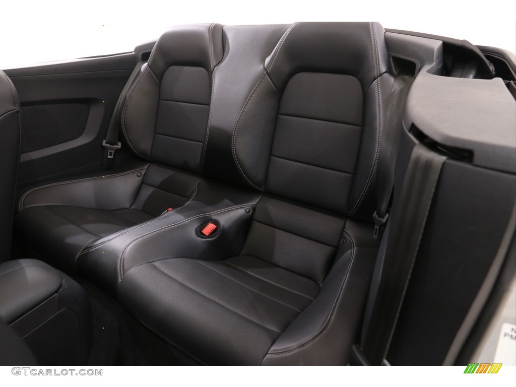 Ebony Interior 2019 Ford Mustang EcoBoost Premium Convertible Photo #137478354