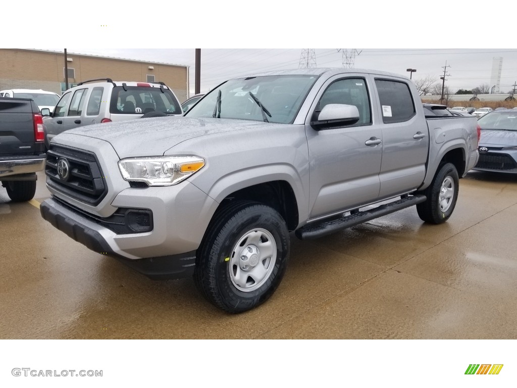 2020 Tacoma SR Double Cab 4x4 - Silver Sky Metallic / Cement photo #1