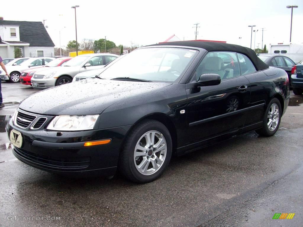 2006 9-3 2.0T Convertible - Black / Parchment photo #1