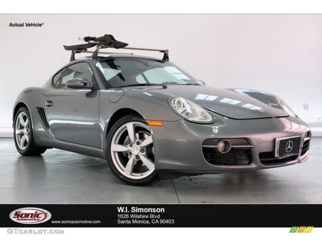 2008 Cayman  - Meteor Grey Metallic / Black photo #1