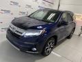 2020 Obsidian Blue Pearl Honda Pilot Touring AWD  photo #4