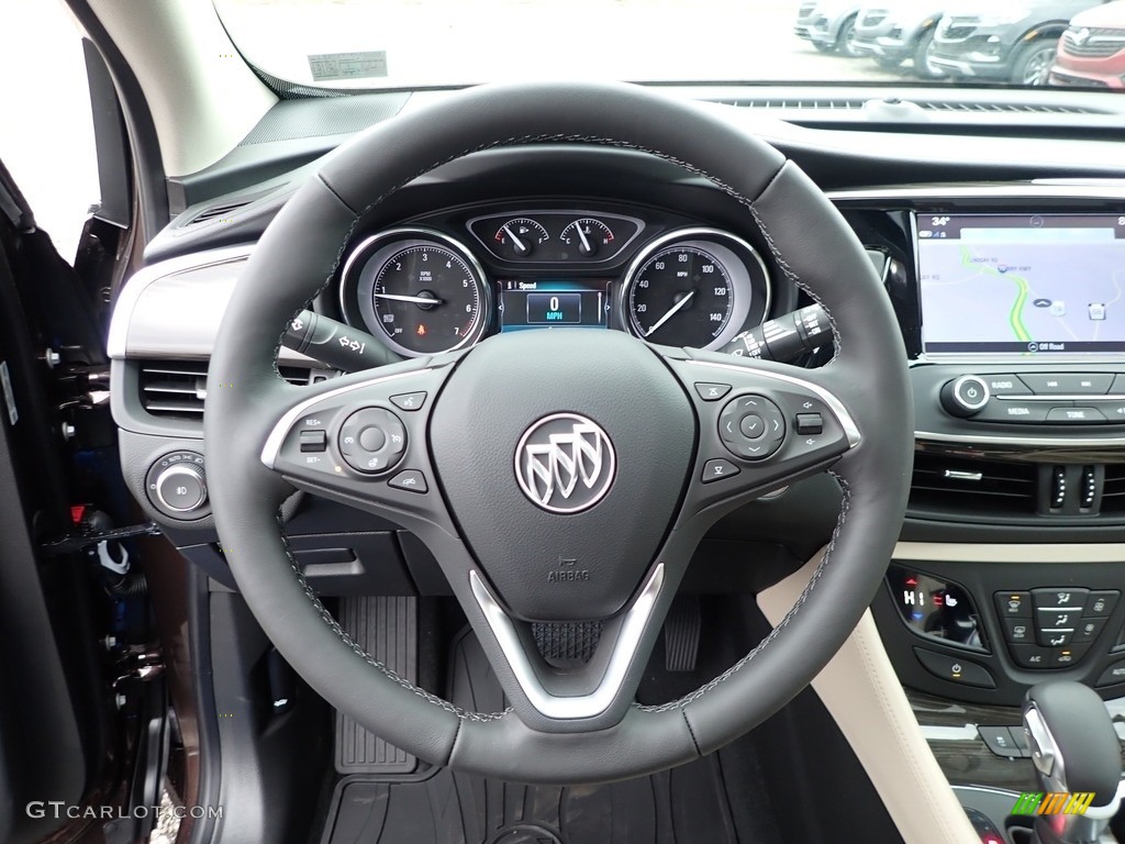 2020 Buick Envision Essence AWD Light Neutral Steering Wheel Photo #137493016