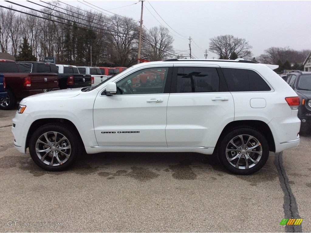 2020 Grand Cherokee Summit 4x4 - Bright White / Ski Gray/Indigo photo #6