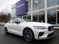 Crystal White Pearl Metallic 2020 Volvo S60 T6 AWD R Design