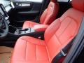 2020 Volvo XC40 Oxide Red/Charcoal Interior Front Seat Photo