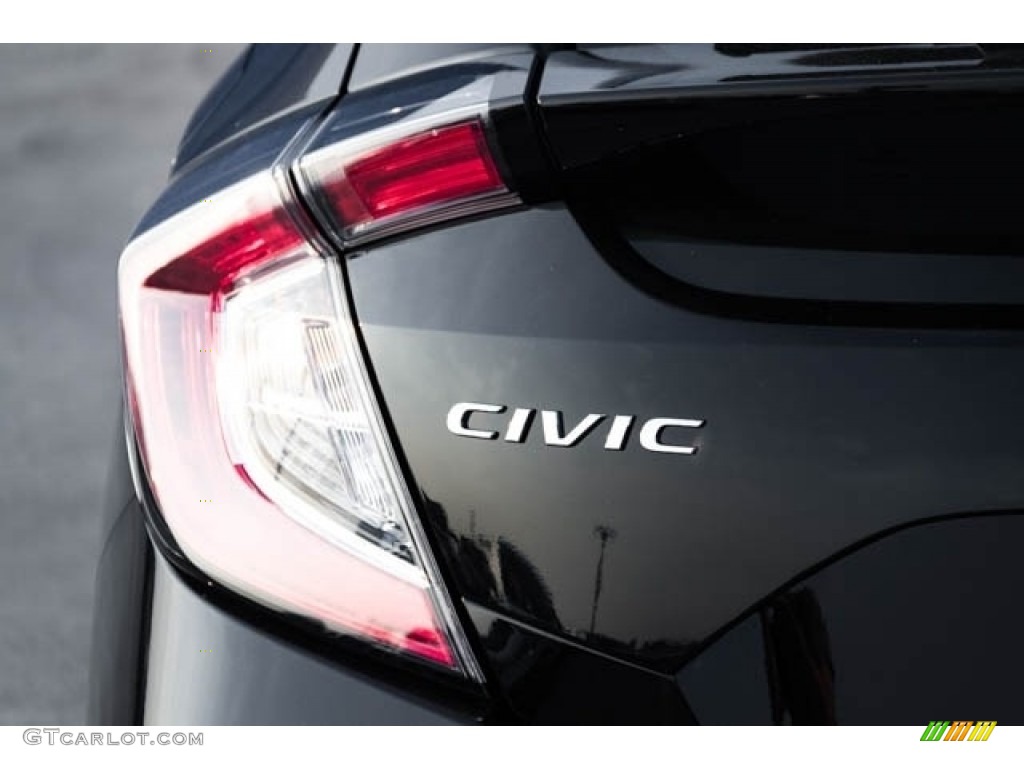 2020 Civic Sport Hatchback - Crystal Black Pearl / Black photo #6