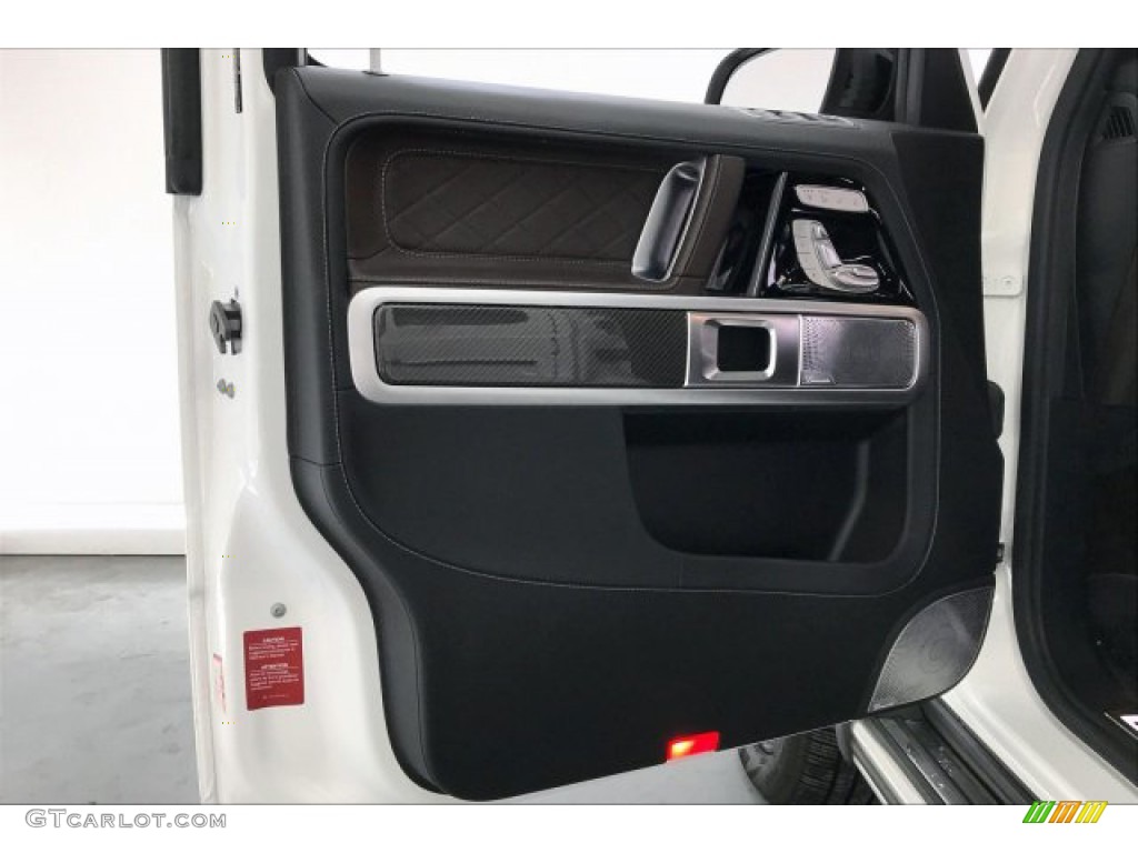 2019 Mercedes-Benz G 550 designo Espresso Brown/Black Door Panel Photo #137507500