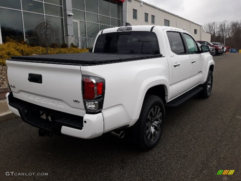 2020 Tacoma Limited Double Cab 4x4 - Super White / Black photo #43