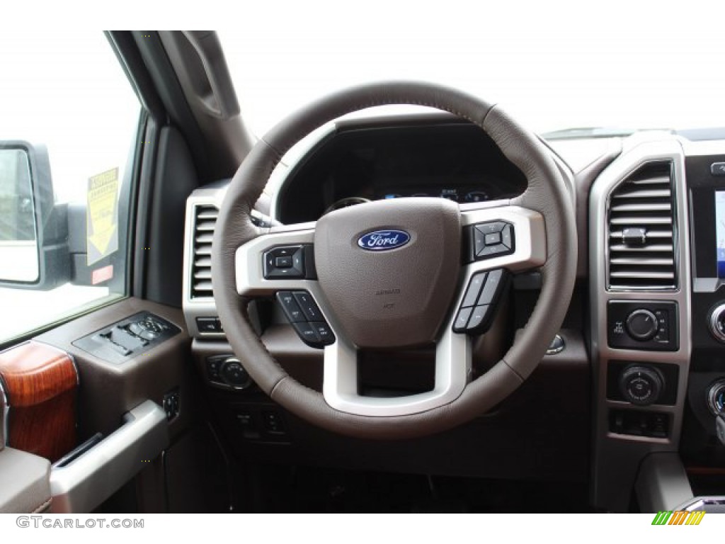 2020 Ford F150 King Ranch SuperCrew 4x4 King Ranch Kingsville/Java Steering Wheel Photo #137510428