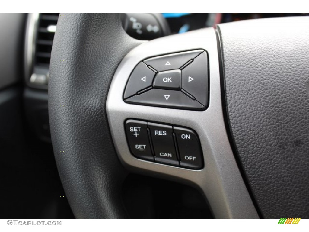2020 Ford Ranger XLT SuperCrew 4x4 Ebony Steering Wheel Photo #137512141