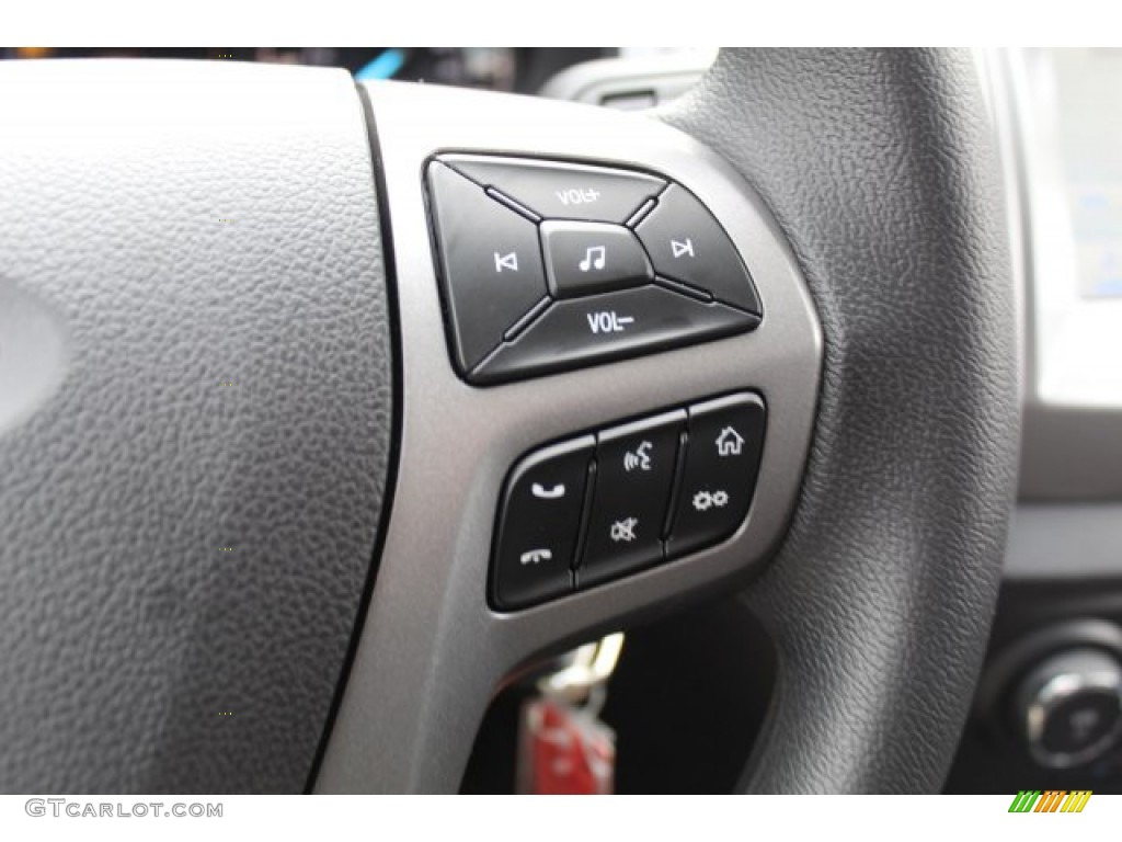 2020 Ford Ranger XLT SuperCrew 4x4 Ebony Steering Wheel Photo #137512159