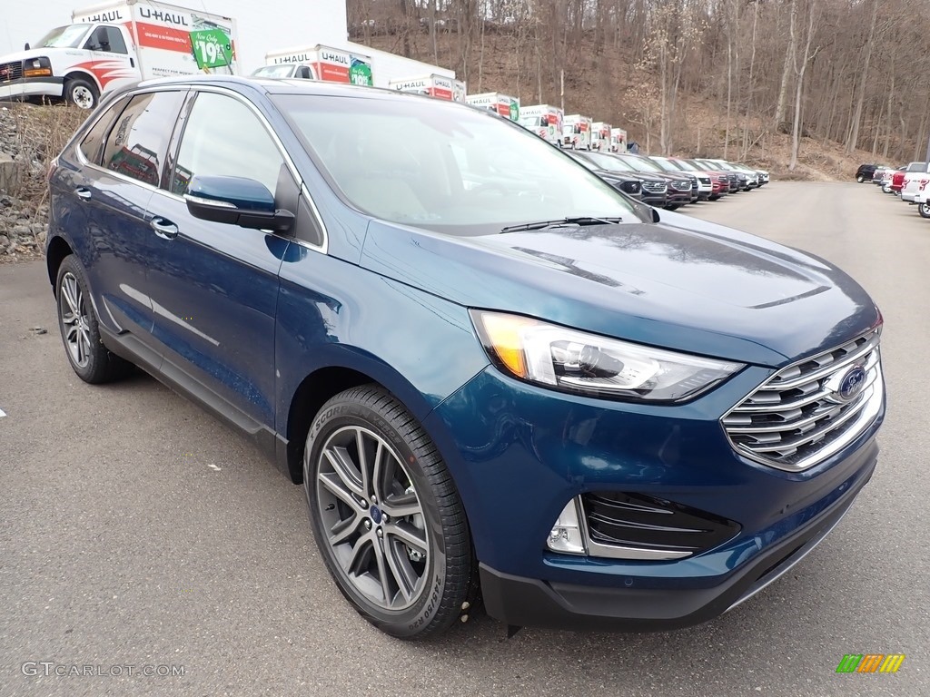 Dark Persian Green Metallic 2020 Ford Edge Titanium AWD Exterior Photo #137517432