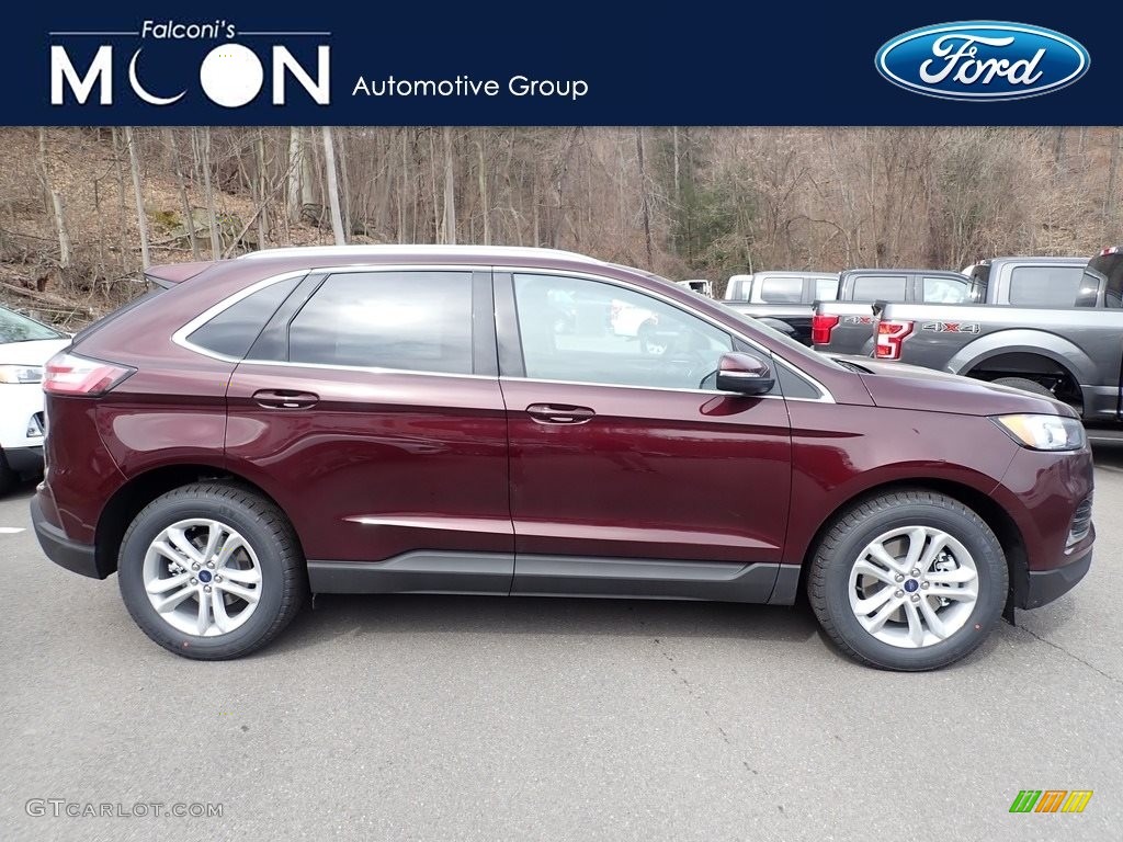 2020 Burgundy Velvet Metallic Tinted Ford Edge SEL AWD 137516325 Photo