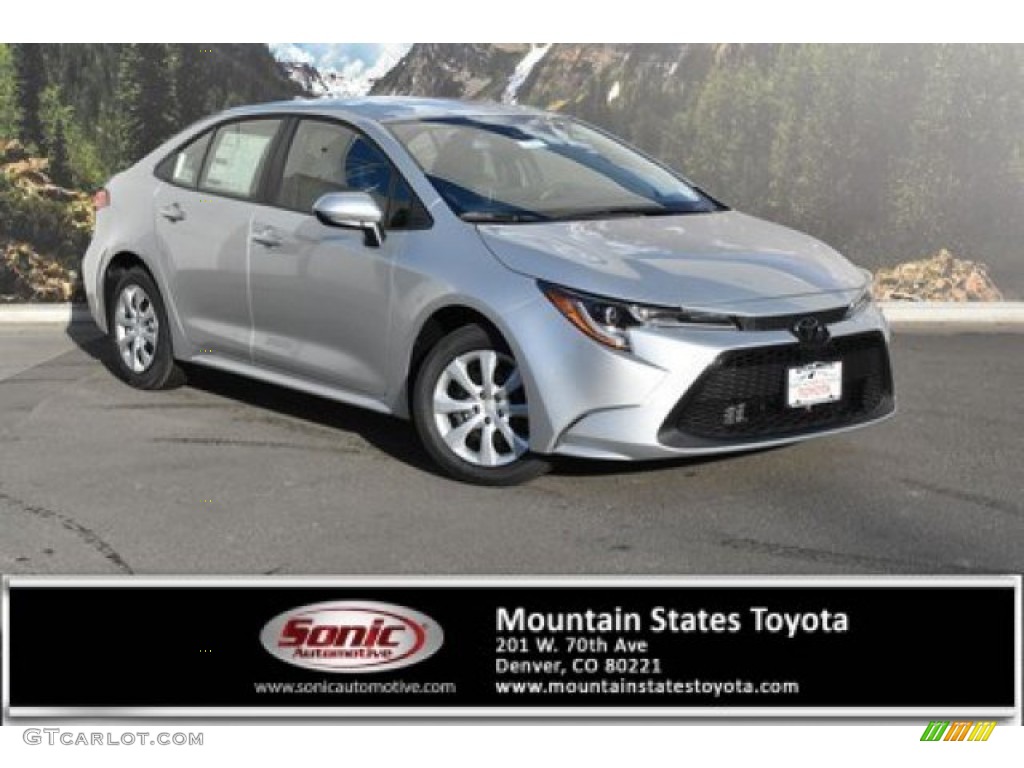 2020 Corolla LE - Classic Silver Metallic / Black photo #1