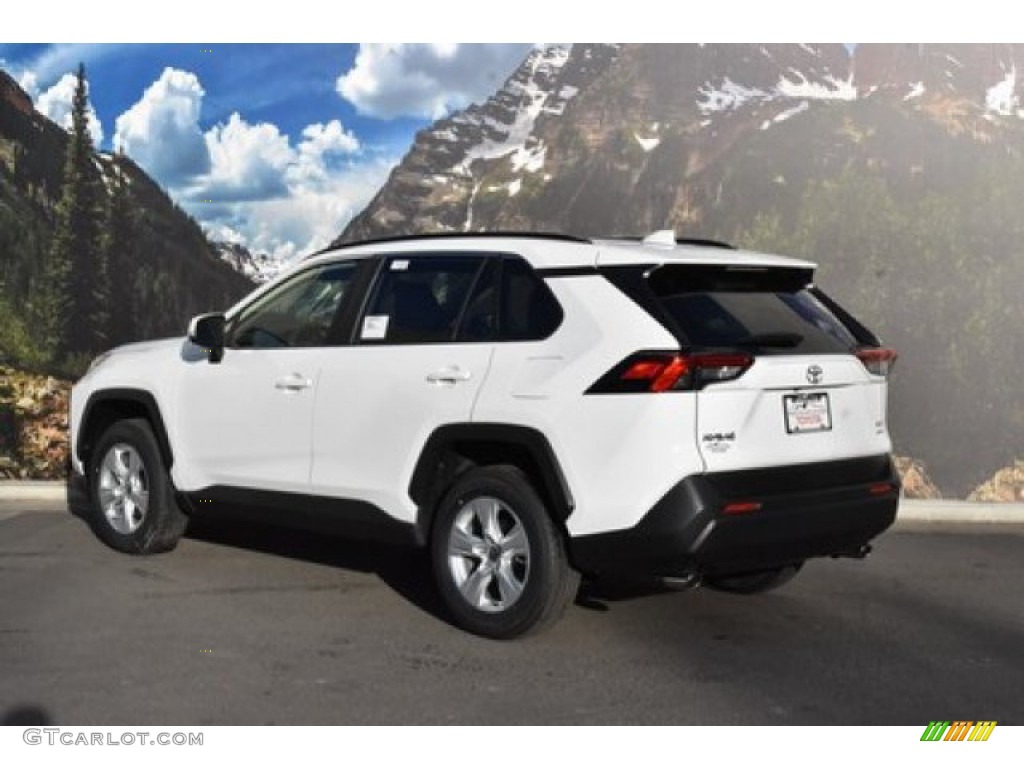 2020 RAV4 XLE AWD - Super White / Light Gray photo #3