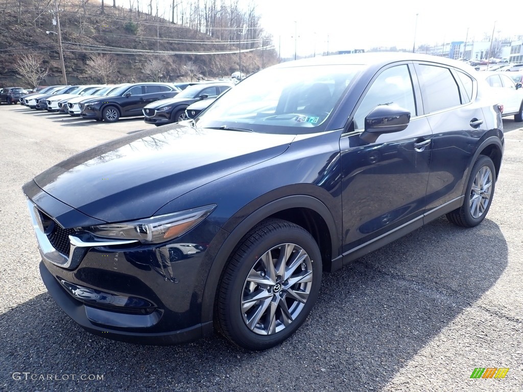 2020 CX-5 Grand Touring AWD - Deep Crystal Blue Mica / Black photo #5