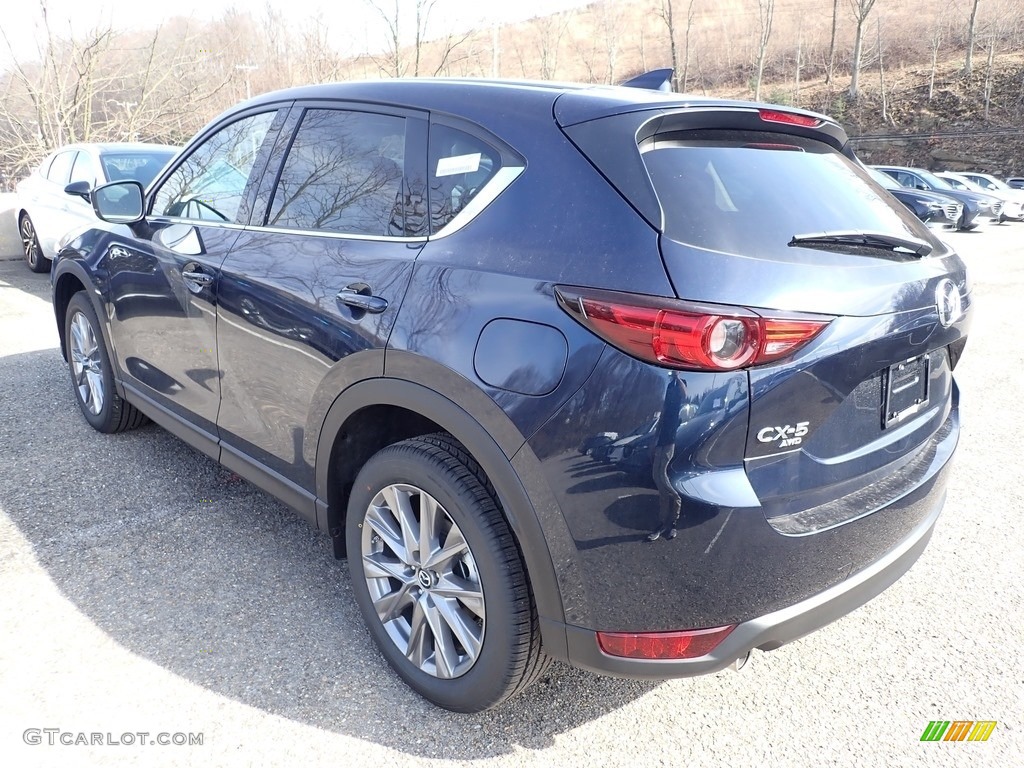 2020 CX-5 Grand Touring AWD - Deep Crystal Blue Mica / Black photo #6