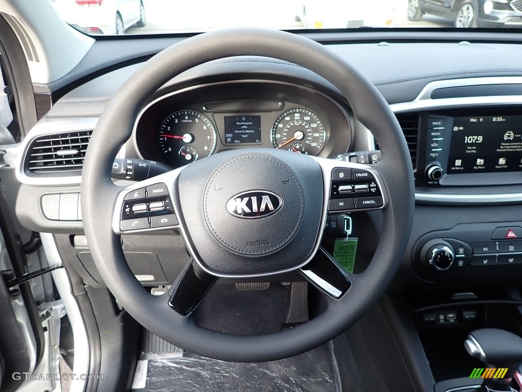 2020 Kia Sorento LX AWD Black Steering Wheel Photo #137525175