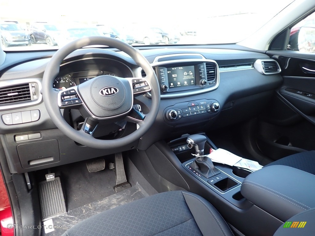 Black Interior 2020 Kia Sorento LX AWD Photo #137525661