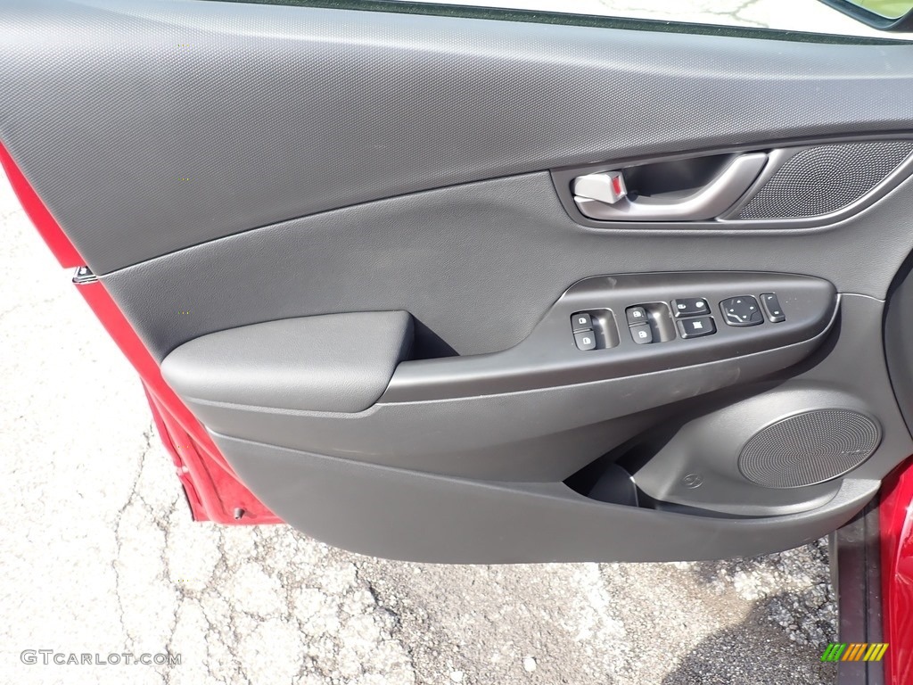 2020 Hyundai Kona Ultimate AWD Black Door Panel Photo #137525687