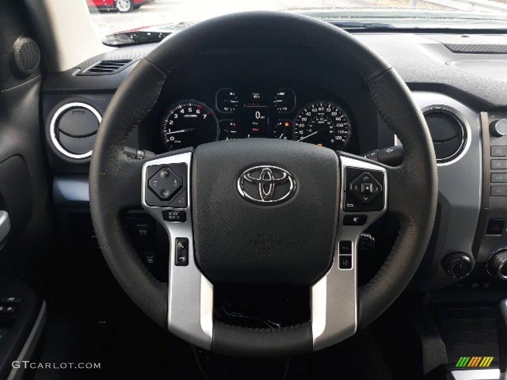2020 Toyota Tundra TRD Pro CrewMax 4x4 Black Steering Wheel Photo #137530389