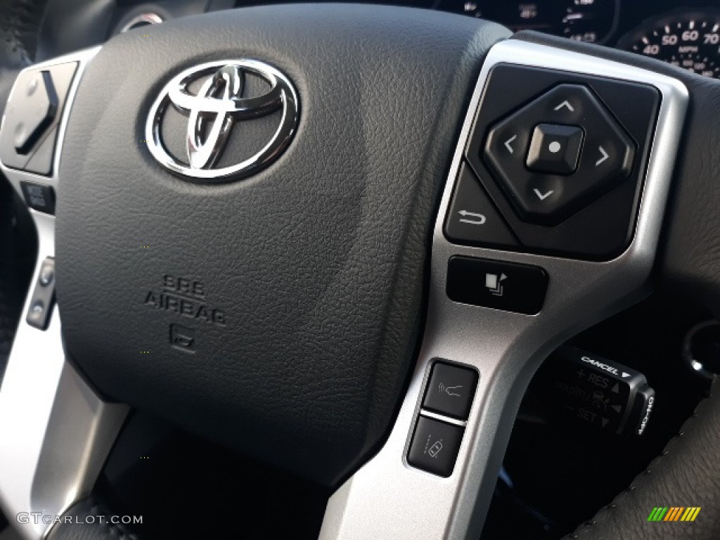 2020 Toyota Tundra TRD Pro CrewMax 4x4 Black Steering Wheel Photo #137530395