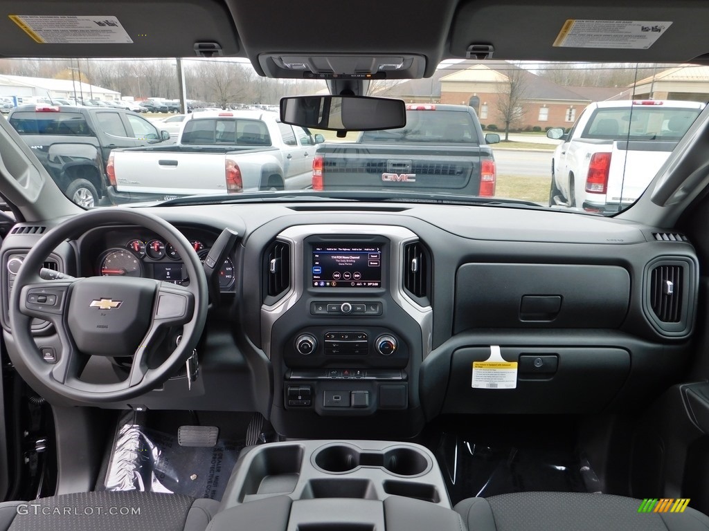 2020 Silverado 1500 Custom Double Cab 4x4 - Black / Jet Black photo #13